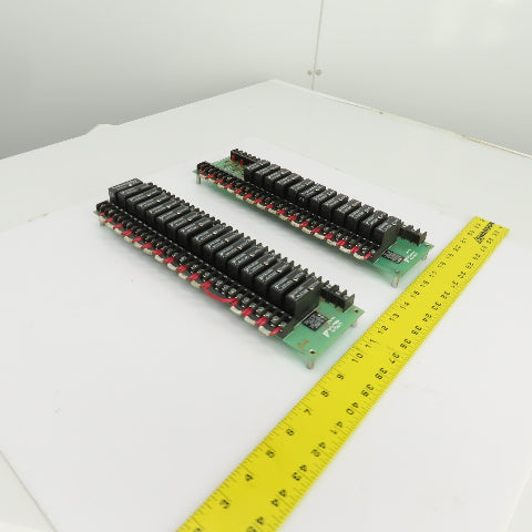 Gordos Arkansas PB-16T Relay Boards 16 & 12 0AC24A Modules Lot Of 2