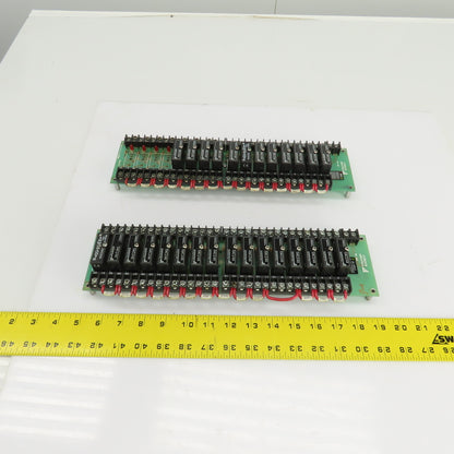 Gordos Arkansas PB-16T Relay Boards 16 & 12 0AC24A Modules Lot Of 2