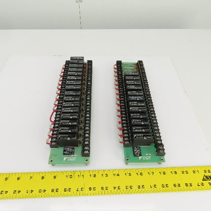 Gordos Arkansas PB-16T Relay Boards 16 & 12 0AC24A Modules Lot Of 2