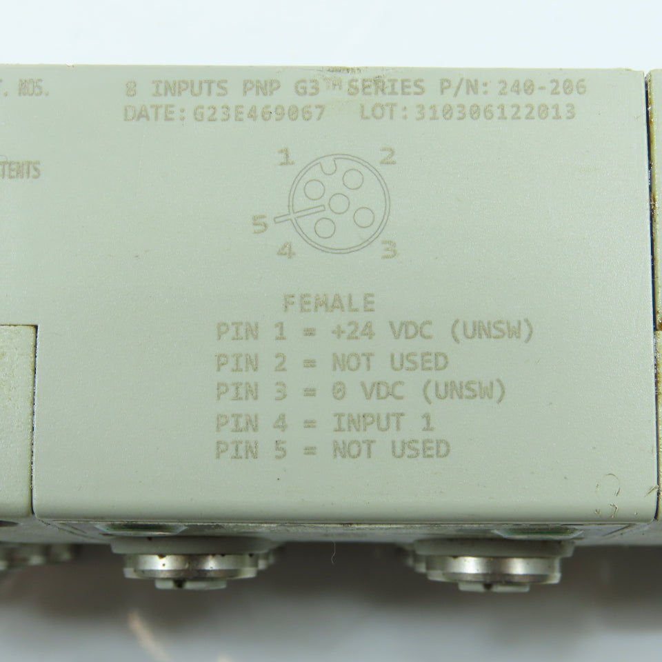 Numatics 240-181 Ethernet I/P Interface Module W/(3) 240-206 I/O Modules