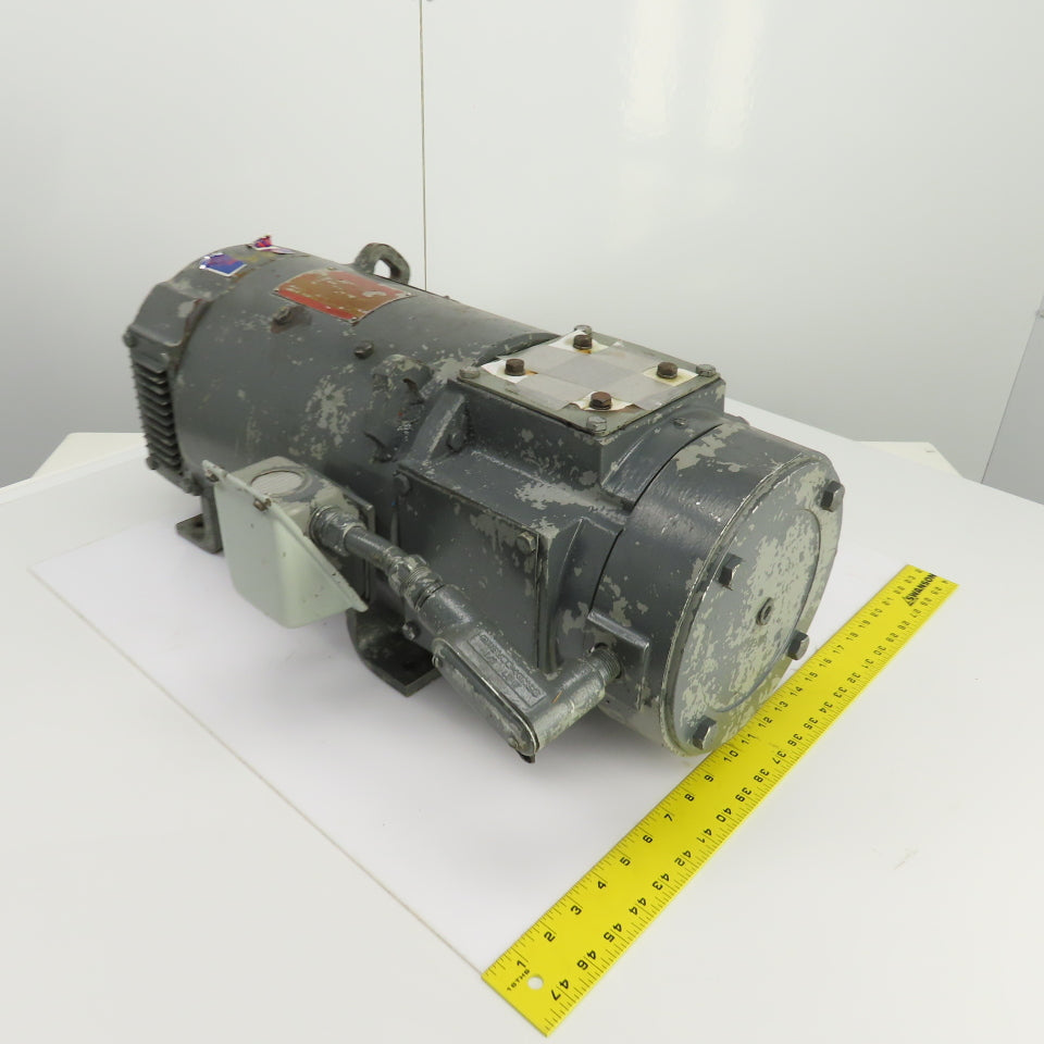 GE 5CD154RA800A801 Kinamatic 2 Speed 10HP DC Motor 240VDC 1330/2660RPM