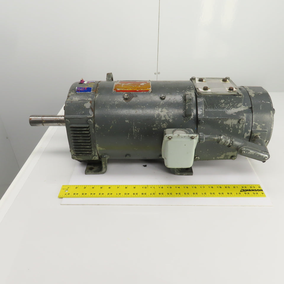 GE 5CD154RA800A801 Kinamatic 2 Speed 10HP DC Motor 240VDC 1330/2660RPM