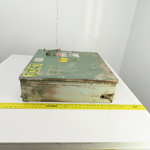 Hoffman 24" x 24" x 7" Type 12 Wall Mount Electrical Enclosure W/Backplate