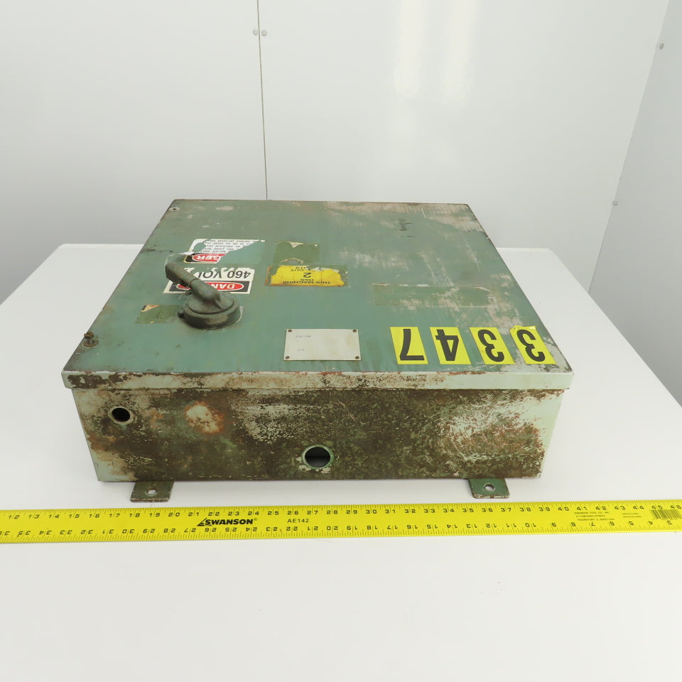 Hoffman 24" x 24" x 7" Type 12 Wall Mount Electrical Enclosure W/Backplate