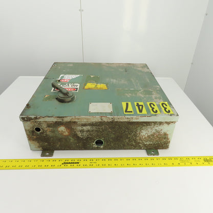 Hoffman 24" x 24" x 7" Type 12 Wall Mount Electrical Enclosure W/Backplate