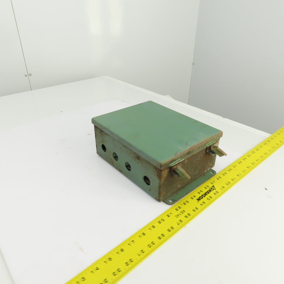 Hoffman 10" x 8" x 4" Wall Mount Electrical Enclosure W/Backplate Screw Cover
