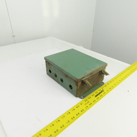 Hoffman 10" x 8" x 4" Wall Mount Electrical Enclosure W/Backplate Screw Cover