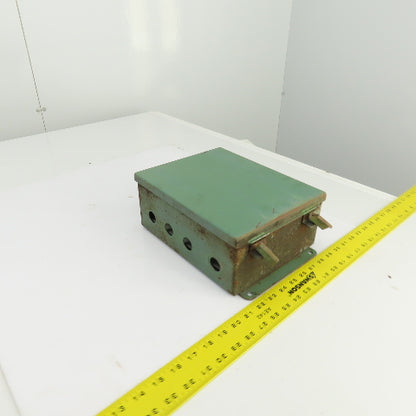 Hoffman 10" x 8" x 4" Wall Mount Electrical Enclosure W/Backplate Screw Cover