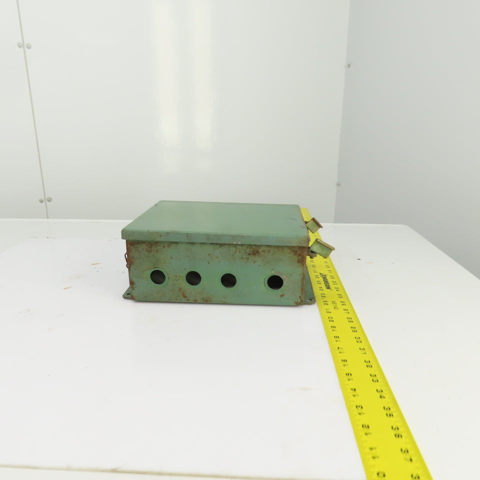 Hoffman 10" x 8" x 4" Wall Mount Electrical Enclosure W/Backplate Screw Cover