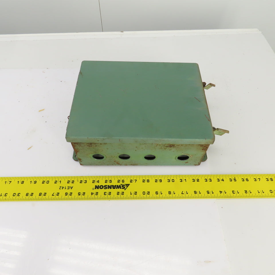 Hoffman 10" x 8" x 4" Wall Mount Electrical Enclosure W/Backplate Screw Cover