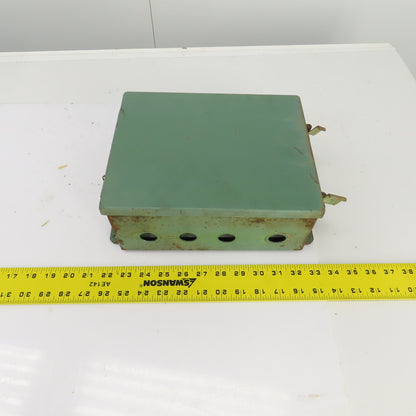 Hoffman 10" x 8" x 4" Wall Mount Electrical Enclosure W/Backplate Screw Cover