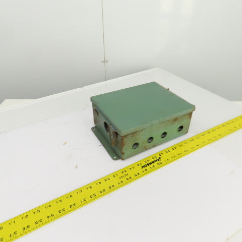 Hoffman 10" x 8" x 4" Wall Mount Electrical Enclosure W/Backplate Screw Cover