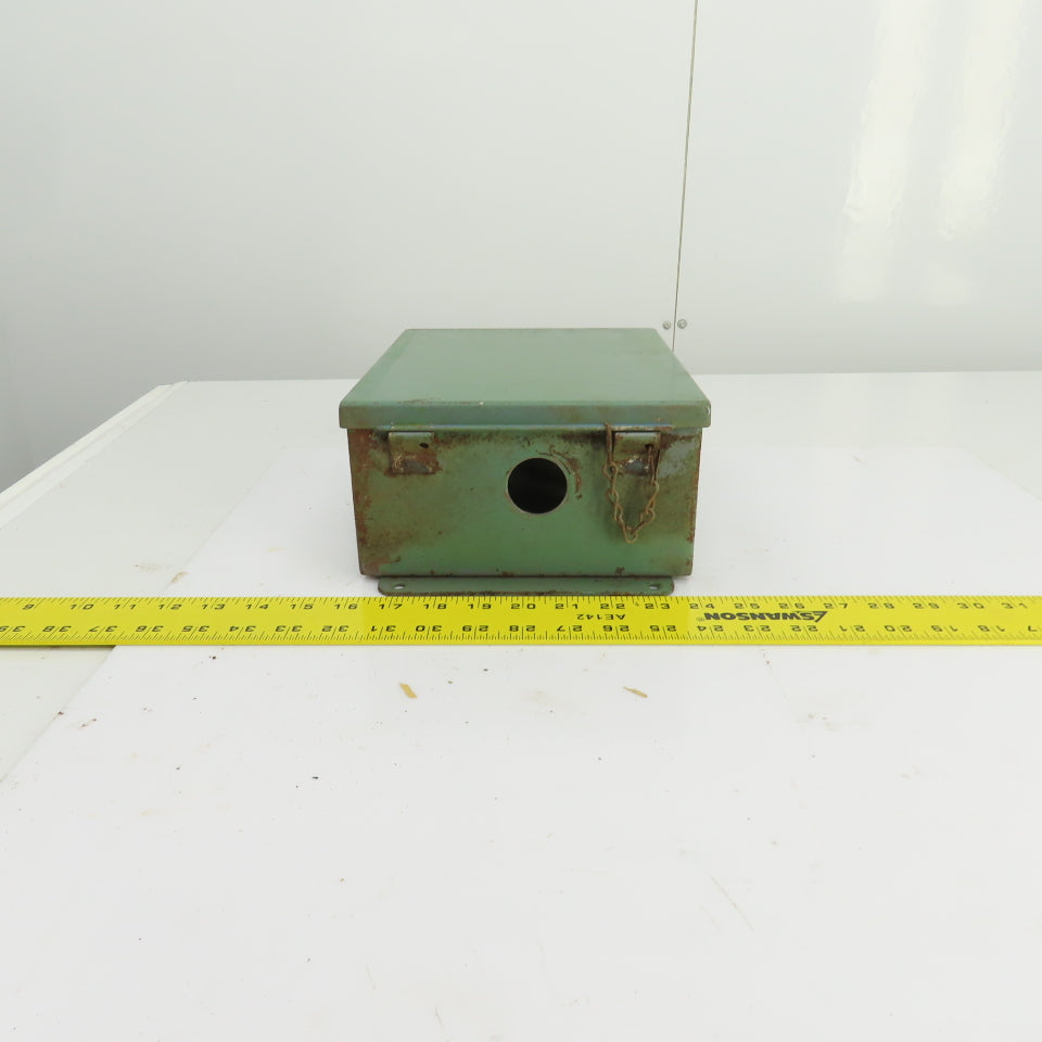 Hoffman 10" x 8" x 4" Wall Mount Electrical Enclosure W/Backplate Screw Cover
