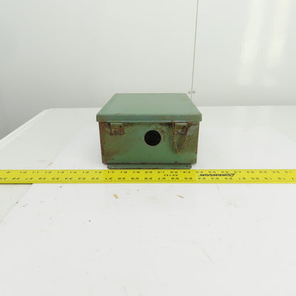 Hoffman 10" x 8" x 4" Wall Mount Electrical Enclosure W/Backplate Screw Cover