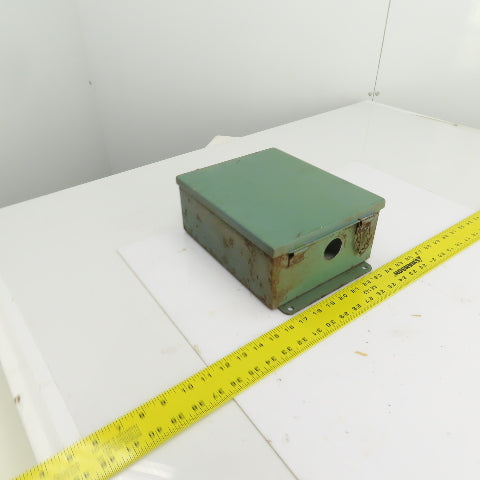 Hoffman 10" x 8" x 4" Wall Mount Electrical Enclosure W/Backplate Screw Cover