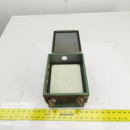 Hoffman 10" x 8" x 4" Wall Mount Electrical Enclosure W/Backplate Screw Cover