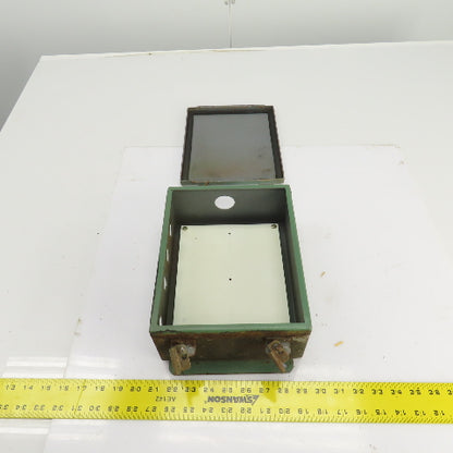 Hoffman 10" x 8" x 4" Wall Mount Electrical Enclosure W/Backplate Screw Cover