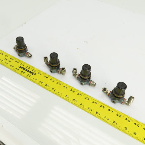 Mecman 915-112 010-1 Pneumatic Pressure Regulator 0.15-7 BAR Lot Of 4