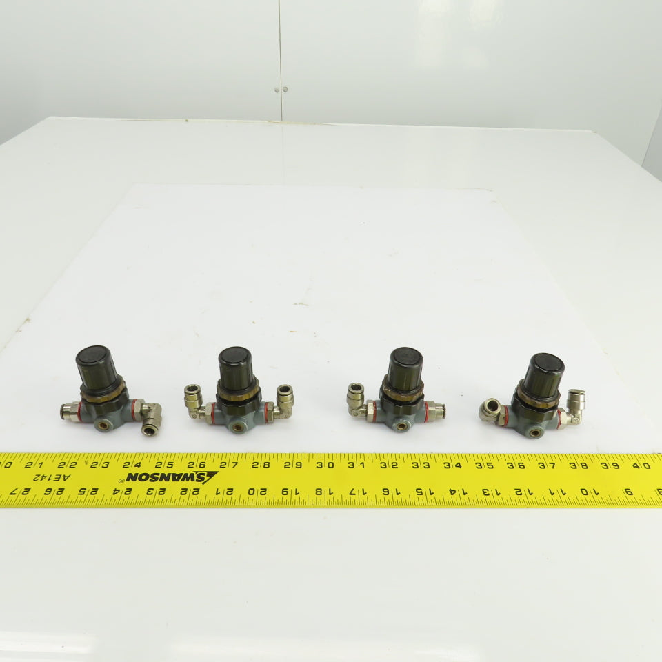 Mecman 915-112 010-1 Pneumatic Pressure Regulator 0.15-7 BAR Lot Of 4