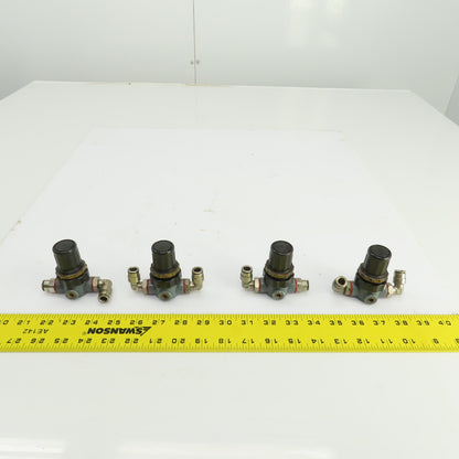 Mecman 915-112 010-1 Pneumatic Pressure Regulator 0.15-7 BAR Lot Of 4