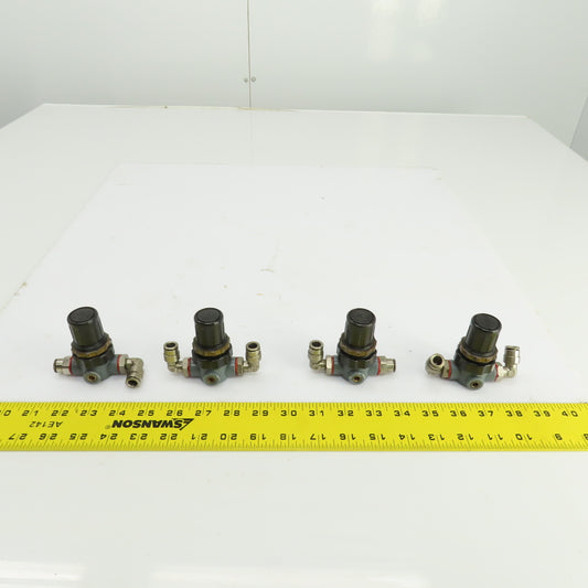 Mecman 915-112 010-1 Pneumatic Pressure Regulator 0.15-7 BAR Lot Of 4