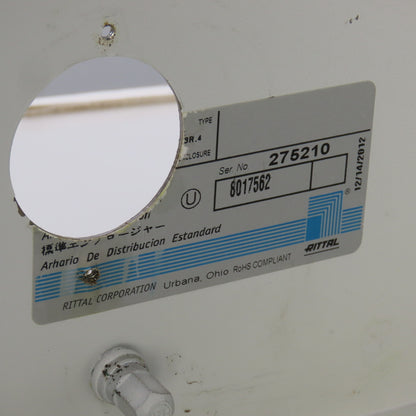 Rittal 8017562 23-1/2 x 23-1/2" x 9" Wall Mount Electrical Enclosure W/Backplate