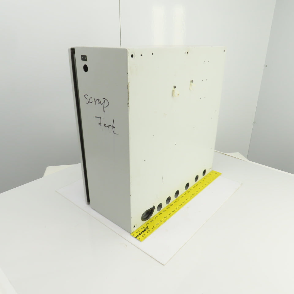 Rittal 8017562 23-1/2 x 23-1/2" x 9" Wall Mount Electrical Enclosure W/Backplate