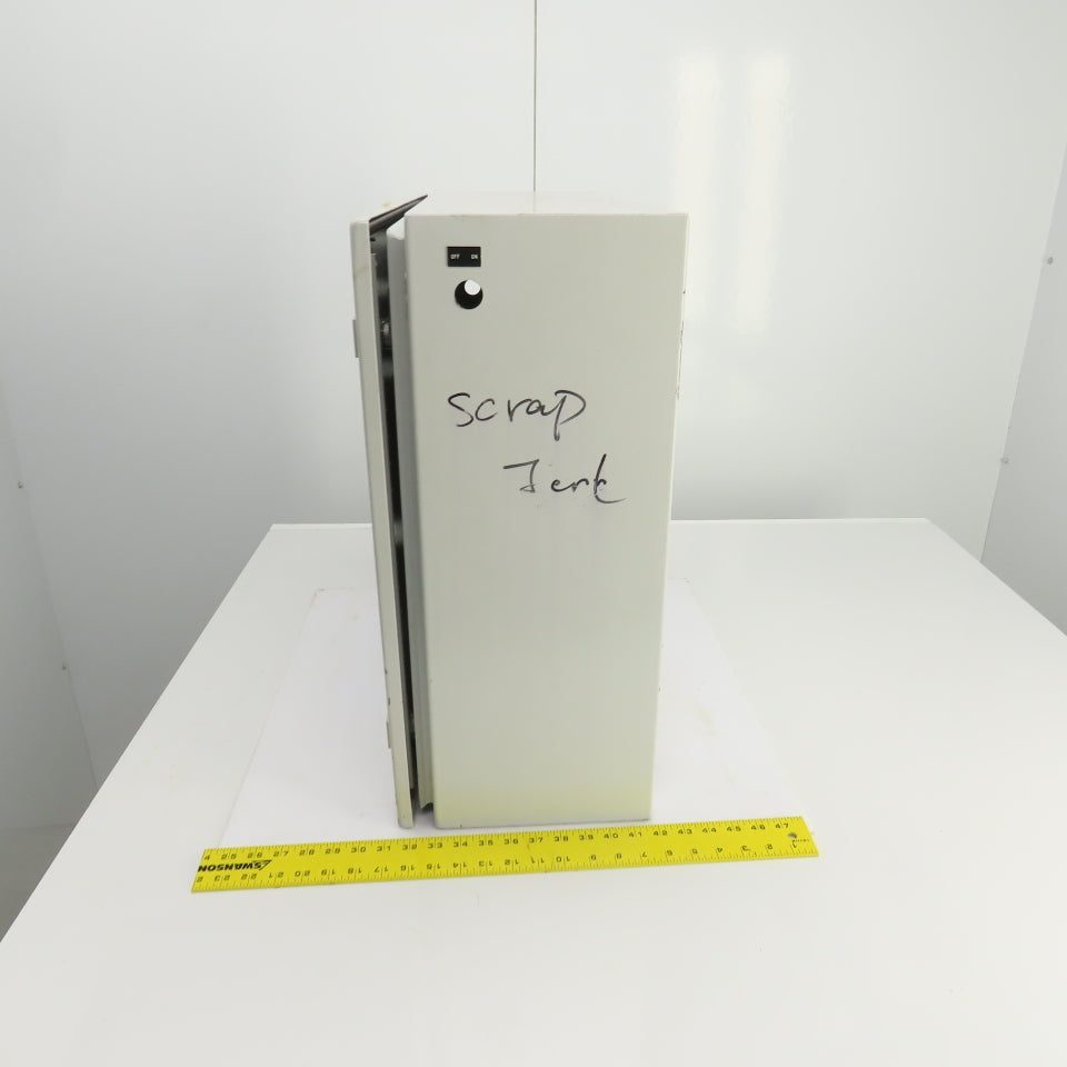 Rittal 8017562 23-1/2 x 23-1/2" x 9" Wall Mount Electrical Enclosure W/Backplate