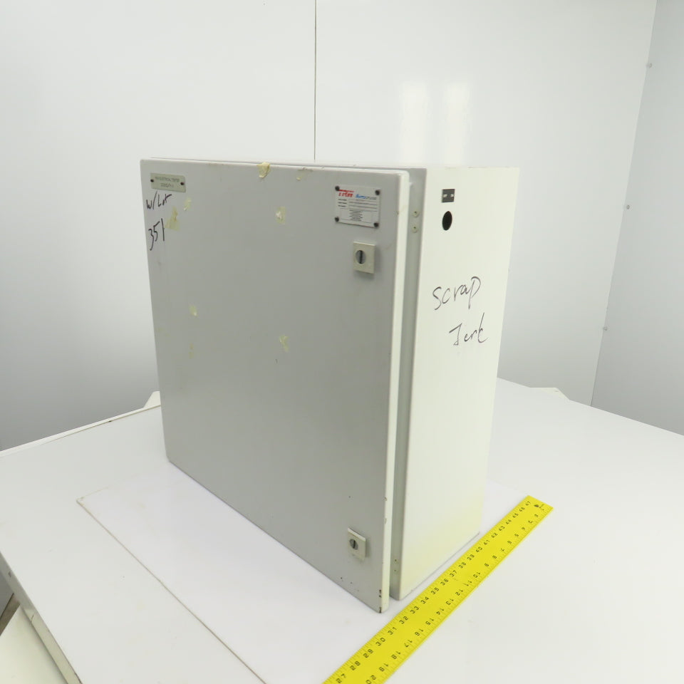 Rittal 8017562 23-1/2 x 23-1/2" x 9" Wall Mount Electrical Enclosure W/Backplate