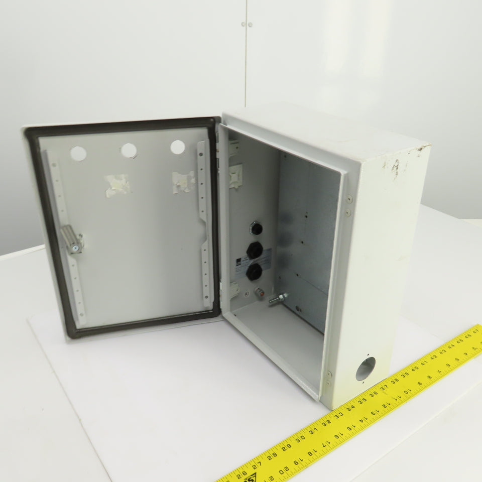 Rittal 8017529 15-3/4" x 11-3/4" x 5" Wall Electrical Enclosure W/Backplate 3R