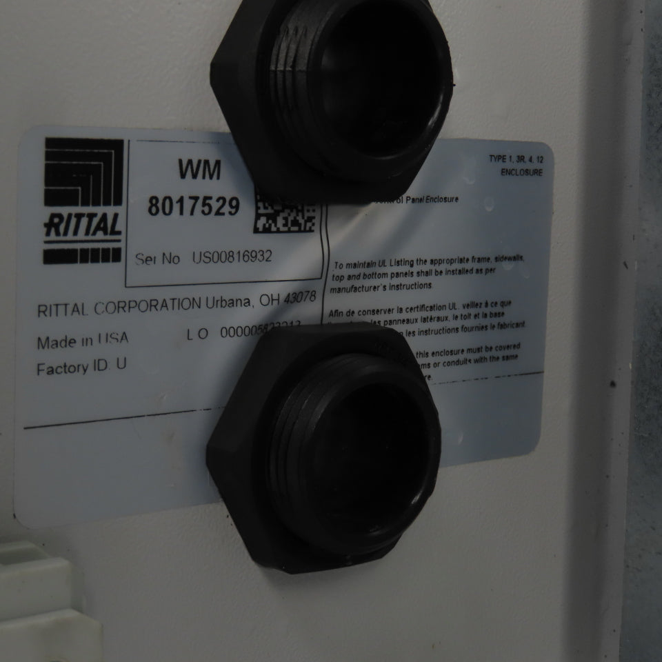Rittal 8017529 15-3/4" x 11-3/4" x 5" Wall Electrical Enclosure W/Backplate 3R