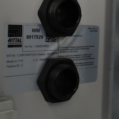 Rittal 8017529 15-3/4" x 11-3/4" x 5" Wall Electrical Enclosure W/Backplate 3R