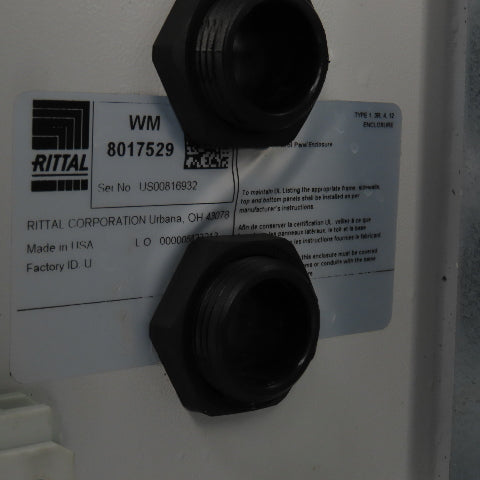 Rittal 8017529 15-3/4" x 11-3/4" x 5" Wall Electrical Enclosure W/Backplate 3R