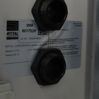 Rittal 8017529 15-3/4" x 11-3/4" x 5" Wall Electrical Enclosure W/Backplate 3R