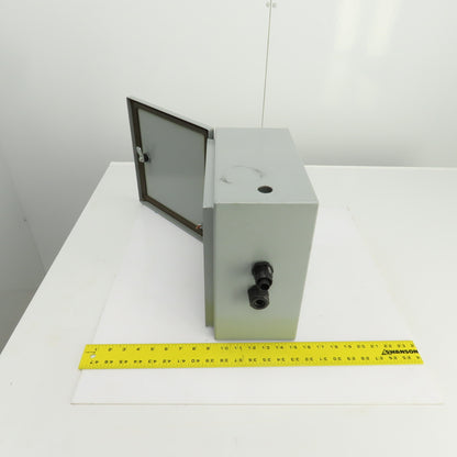 Hammond EN4SD12126GY 12" x 12" x 6" Wal Mount Electrical Enclosure W/Backplate