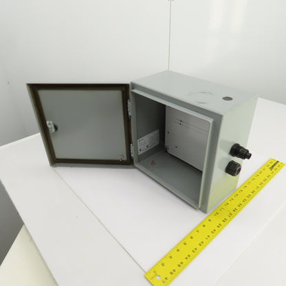 Hammond EN4SD12126GY 12" x 12" x 6" Wal Mount Electrical Enclosure W/Backplate