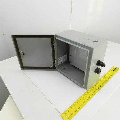 Hammond EN4SD12126GY 12" x 12" x 6" Wal Mount Electrical Enclosure W/Backplate