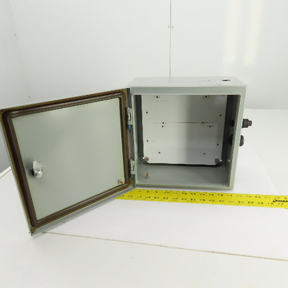 Hammond EN4SD12126GY 12" x 12" x 6" Wal Mount Electrical Enclosure W/Backplate