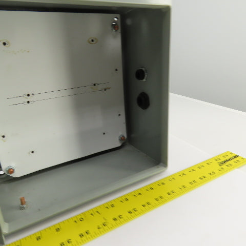 Hammond EN4SD12126GY 12" x 12" x 6" Wal Mount Electrical Enclosure W/Backplate