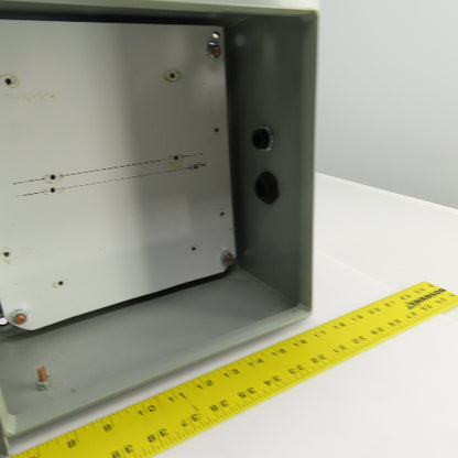 Hammond EN4SD12126GY 12" x 12" x 6" Wal Mount Electrical Enclosure W/Backplate