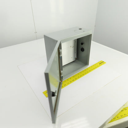 Hammond EN4SD12126GY 12" x 12" x 6" Wal Mount Electrical Enclosure W/Backplate