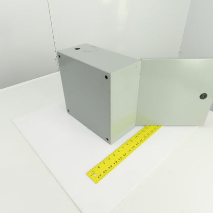 Hammond EN4SD12126GY 12" x 12" x 6" Wal Mount Electrical Enclosure W/Backplate
