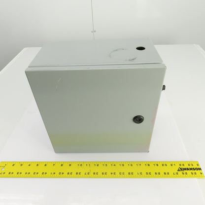 Hammond EN4SD12126GY 12" x 12" x 6" Wal Mount Electrical Enclosure W/Backplate