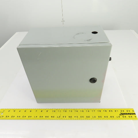 Hammond EN4SD12126GY 12" x 12" x 6" Wal Mount Electrical Enclosure W/Backplate