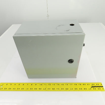 Hammond EN4SD12126GY 12" x 12" x 6" Wal Mount Electrical Enclosure W/Backplate