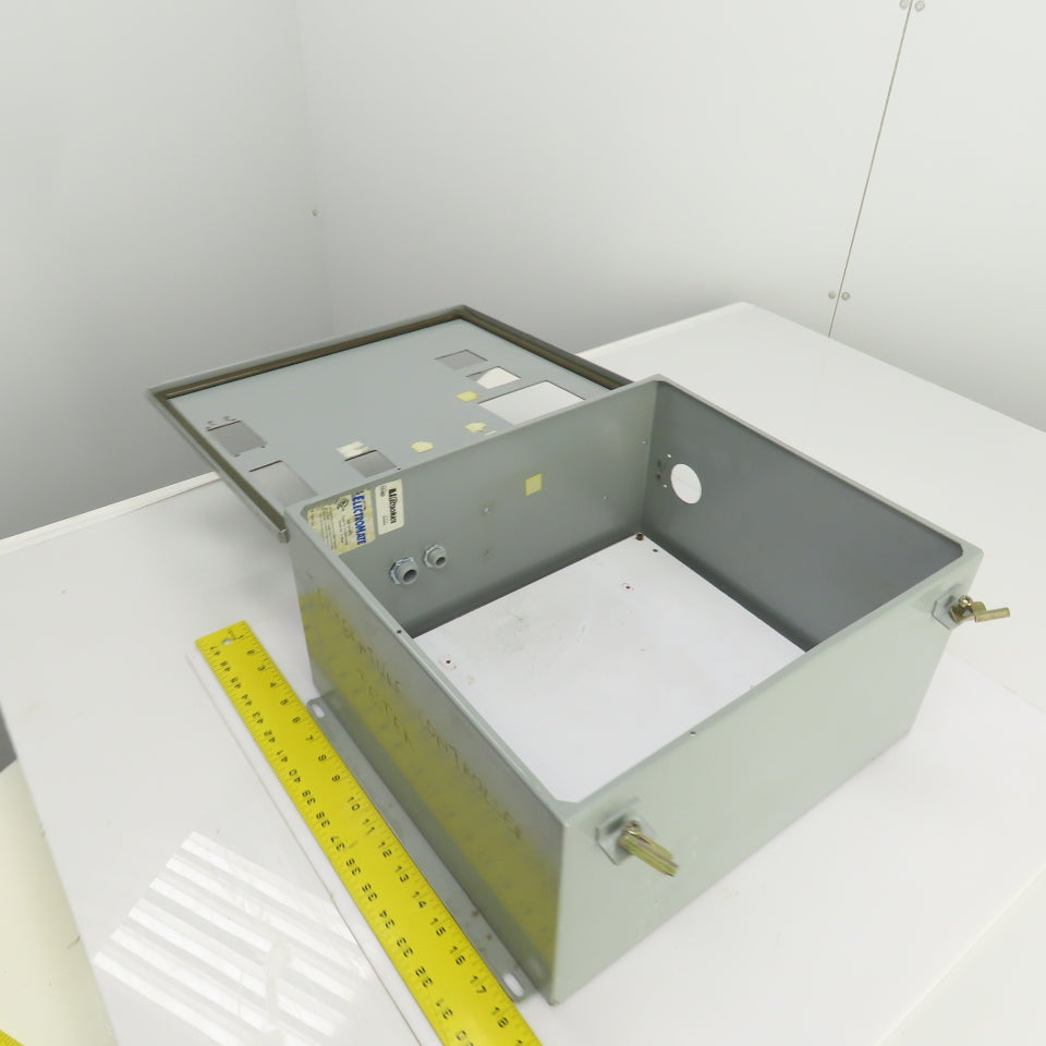 ElectroMate E16148CH 16" x 14" x 8" Wall Mount Electrical Enclosure W/Backplate