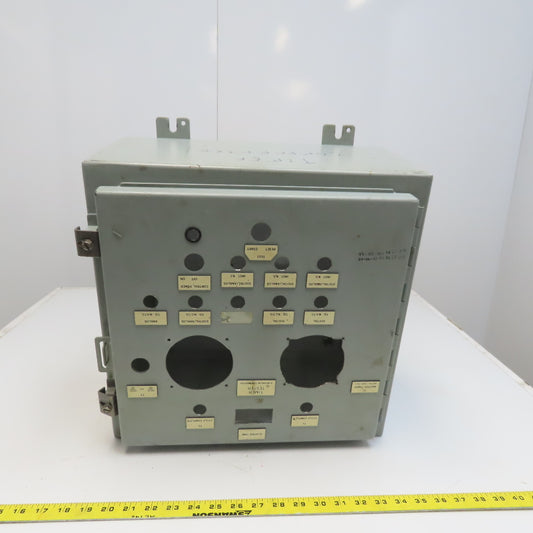 Hoffman  A161608LP 16x16x8" Type 12 Wall Mount Electrical Enclosure W/Back Plate
