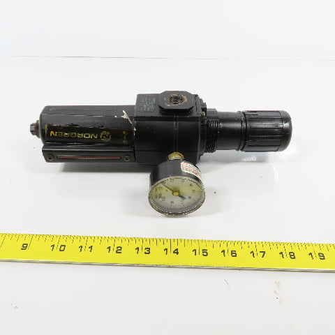 Norgren B74G-3AK-AD3-RMG Pneumatic Filter Regulator 250PSI In 150PSI Out