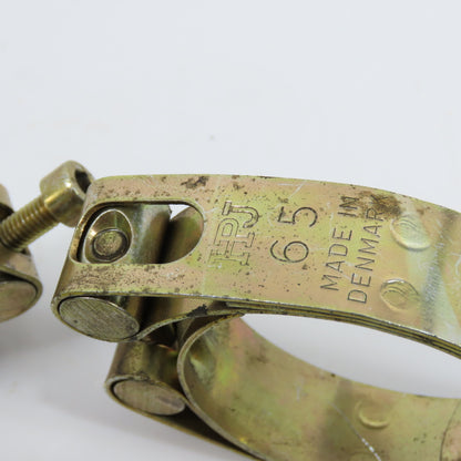 HPJ 65 2-1/4" Double Band Double Bolt Clamp Lot Of 4