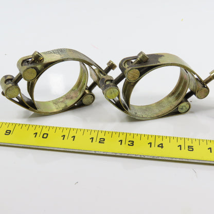 HPJ 65 2-1/4" Double Band Double Bolt Clamp Lot Of 4